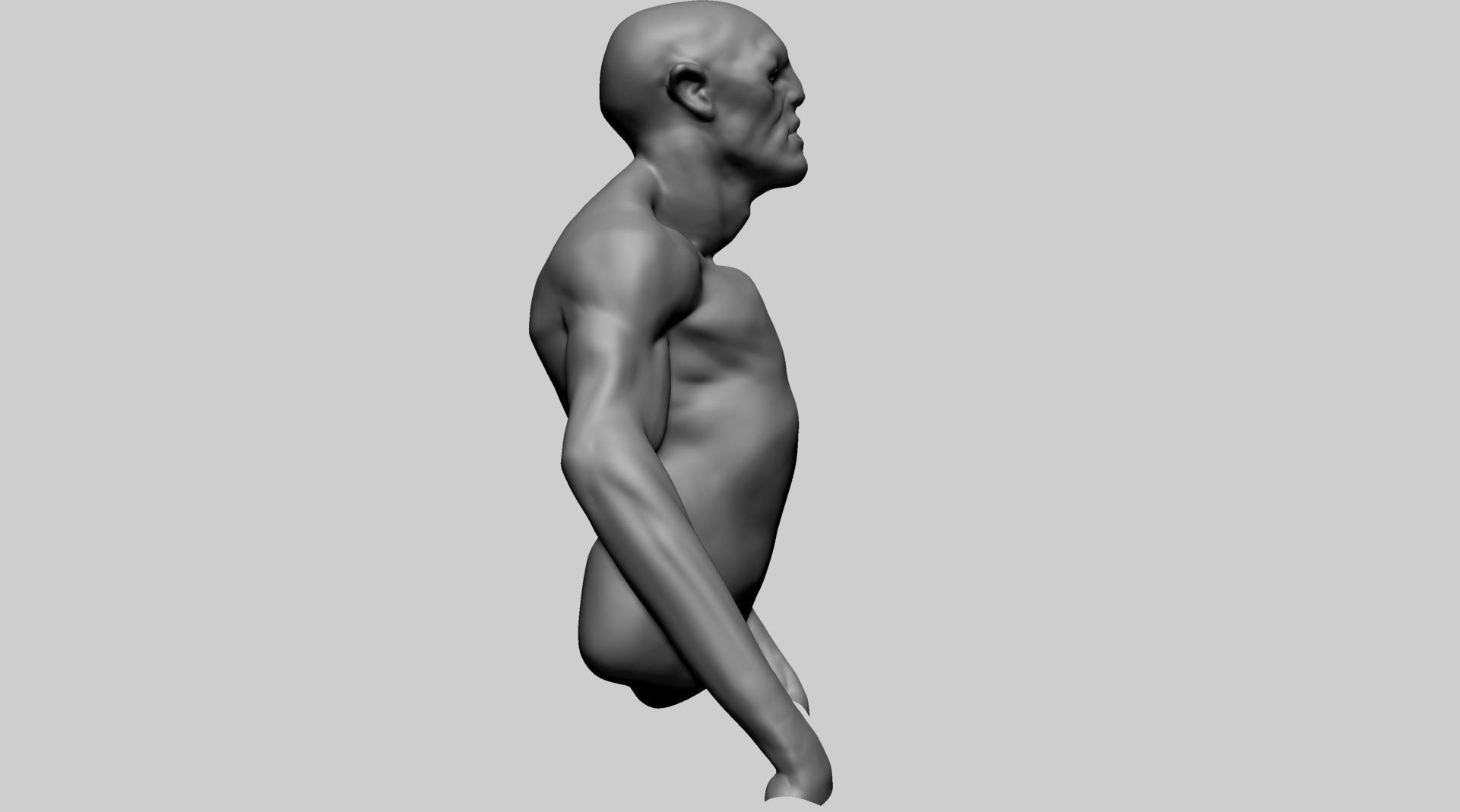 Creature Body A 3D model_2