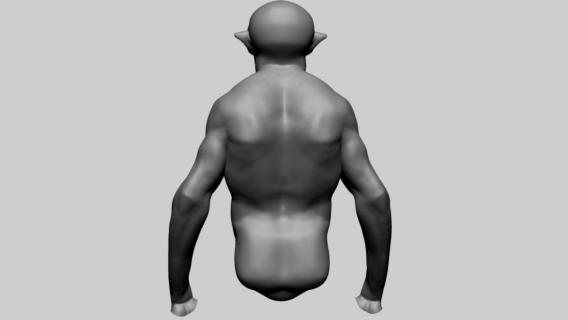 Creature Body A 3D model_3