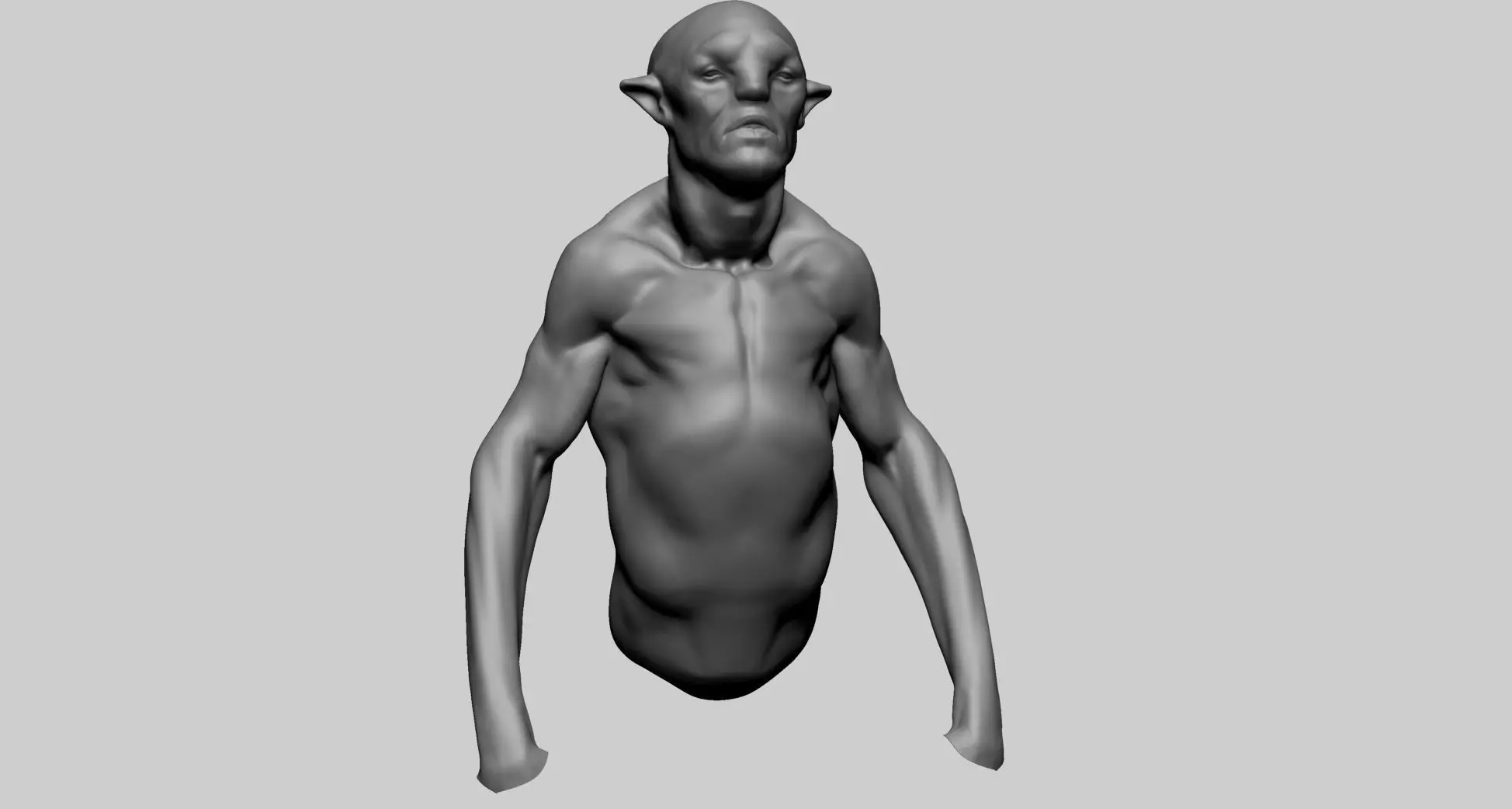 Creature Body A 3D model_0