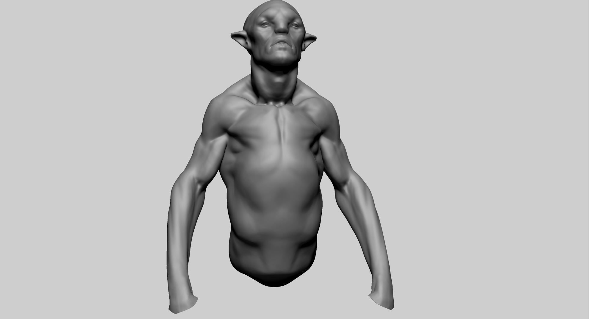 Creature Body A 3D model_8