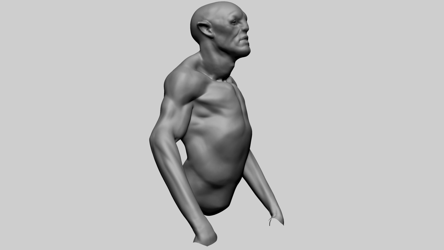 Creature Body A 3D model_1