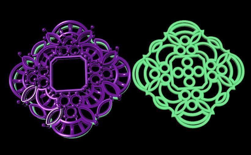 Earrings 3D print model_5