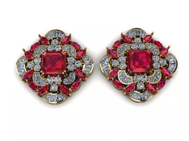 Earrings 3D print model_0