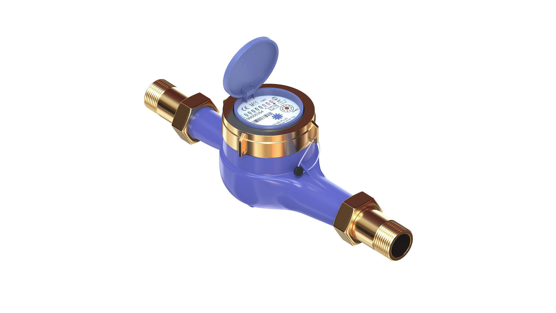 Cold Water Meter Home Garden-Digitalzakka 3D model_3