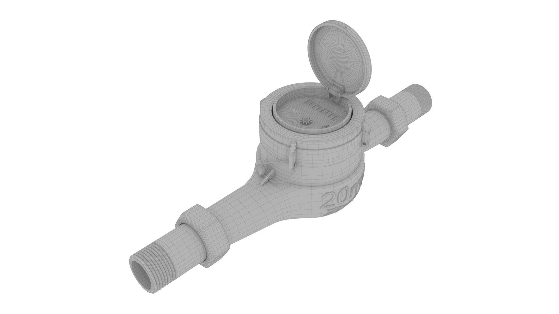 Cold Water Meter Home Garden-Digitalzakka 3D model_8