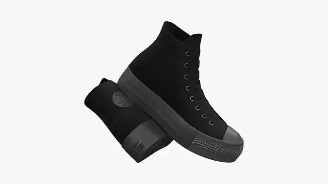 Chuck Taylor All Star Lift Platform High Top Mono Black