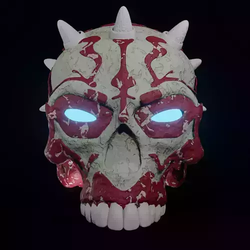 horned skull