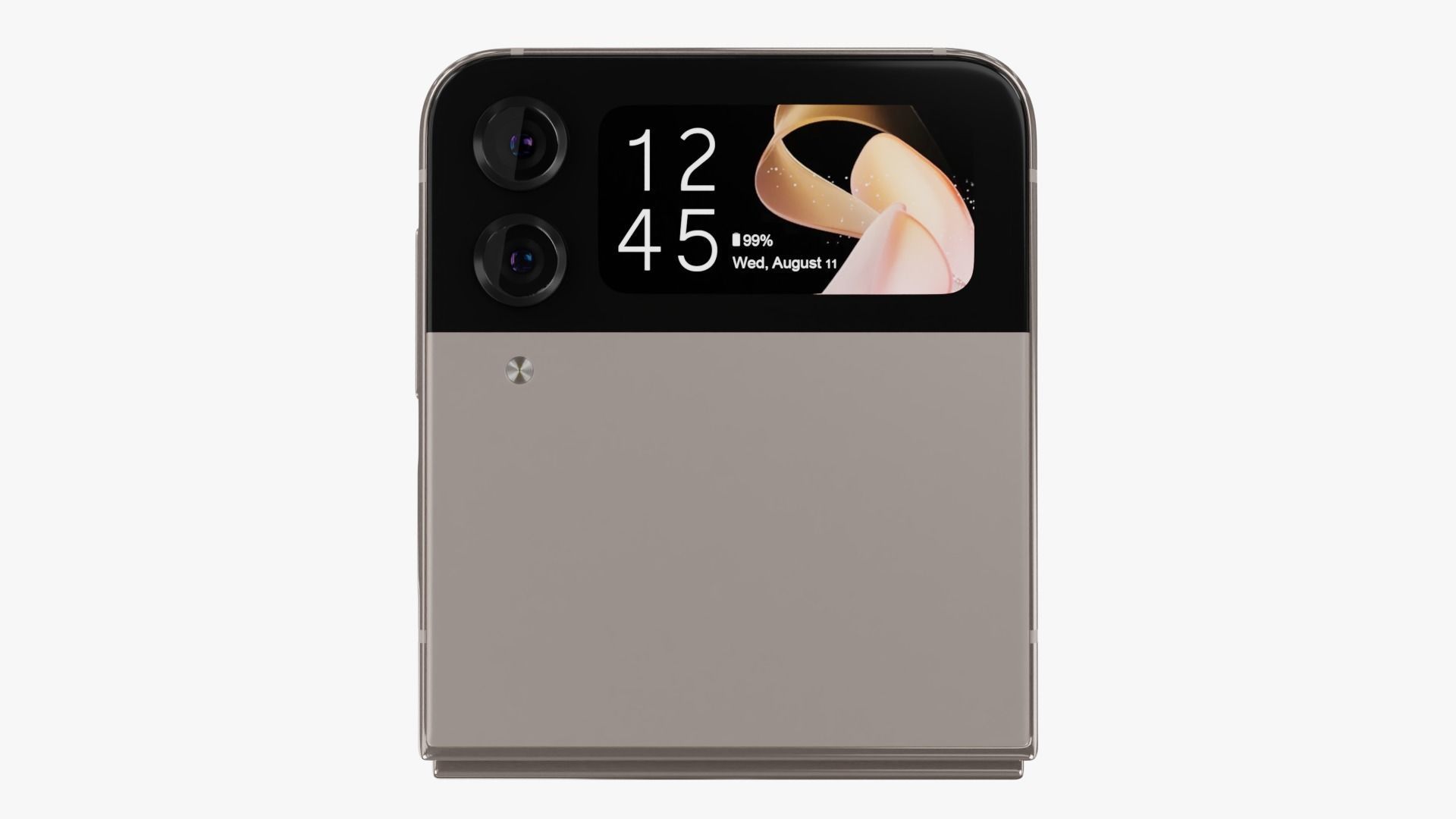 Samsung Galaxy Z Flip 4 Pink Gold Low-poly 3D model_6