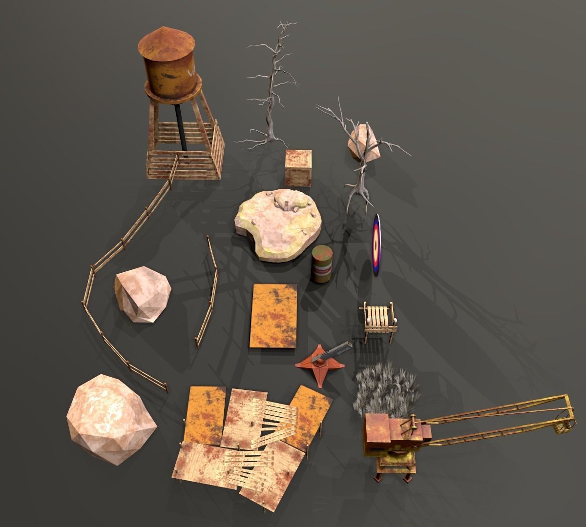 WarZone Environment Bundle Low-poly 3D model_4