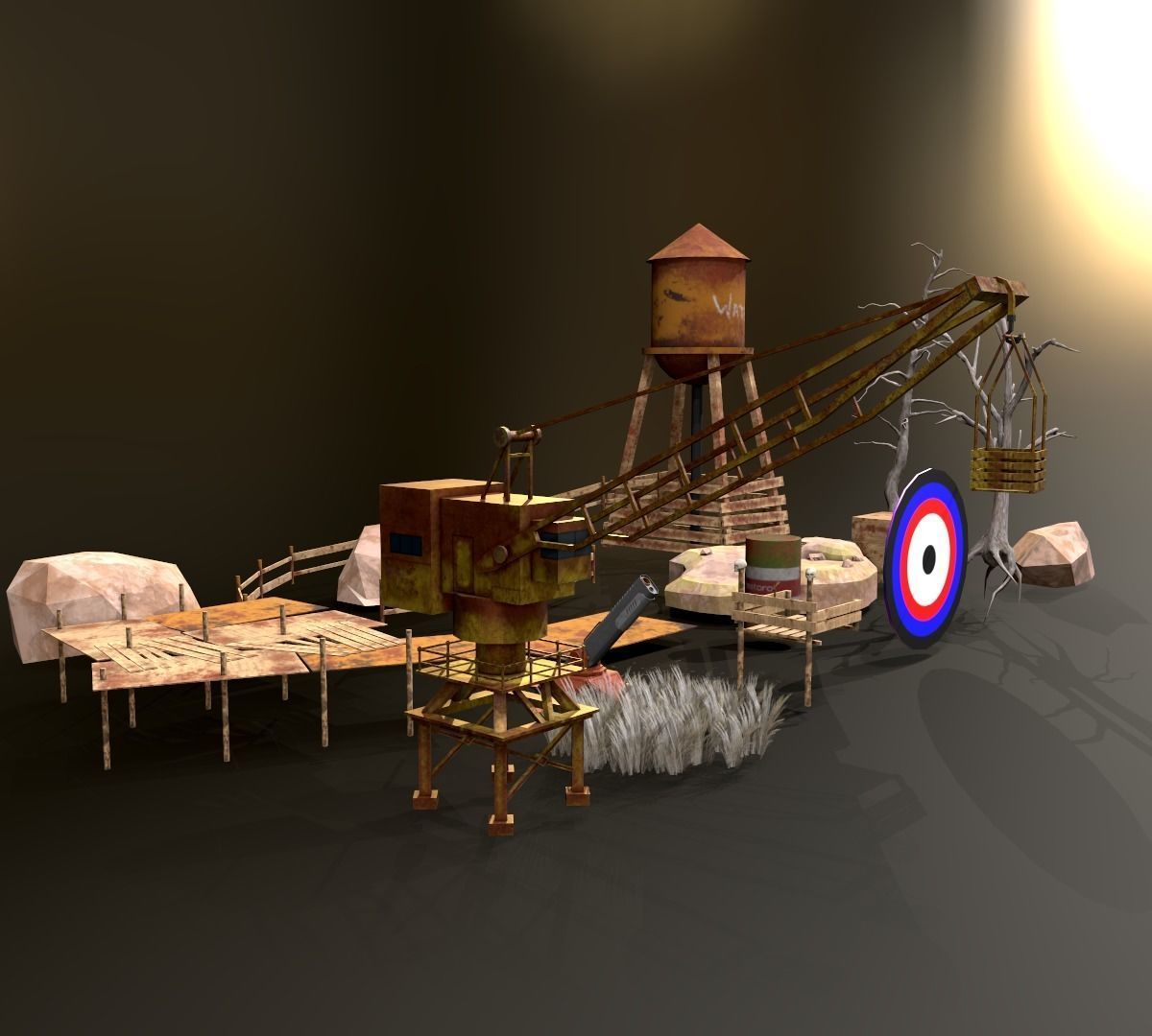 WarZone Environment Bundle Low-poly 3D model_2