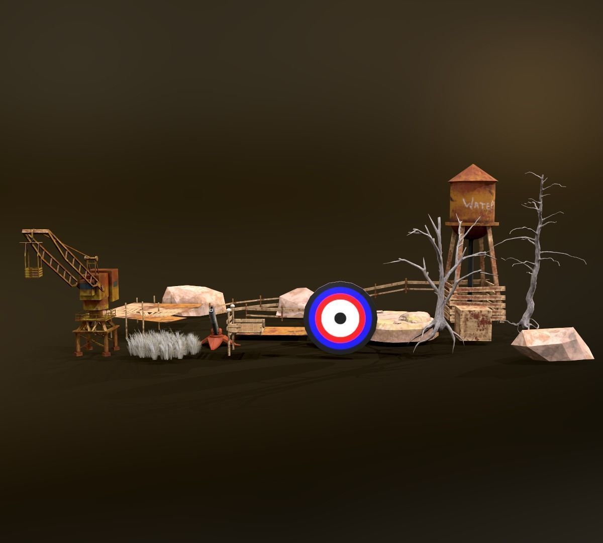 WarZone Environment Bundle Low-poly 3D model_6