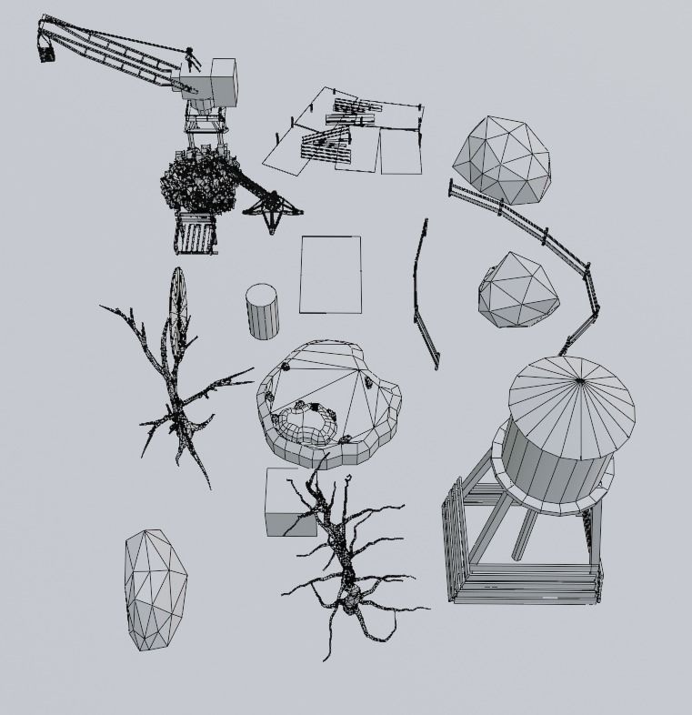 WarZone Environment Bundle Low-poly 3D model_5