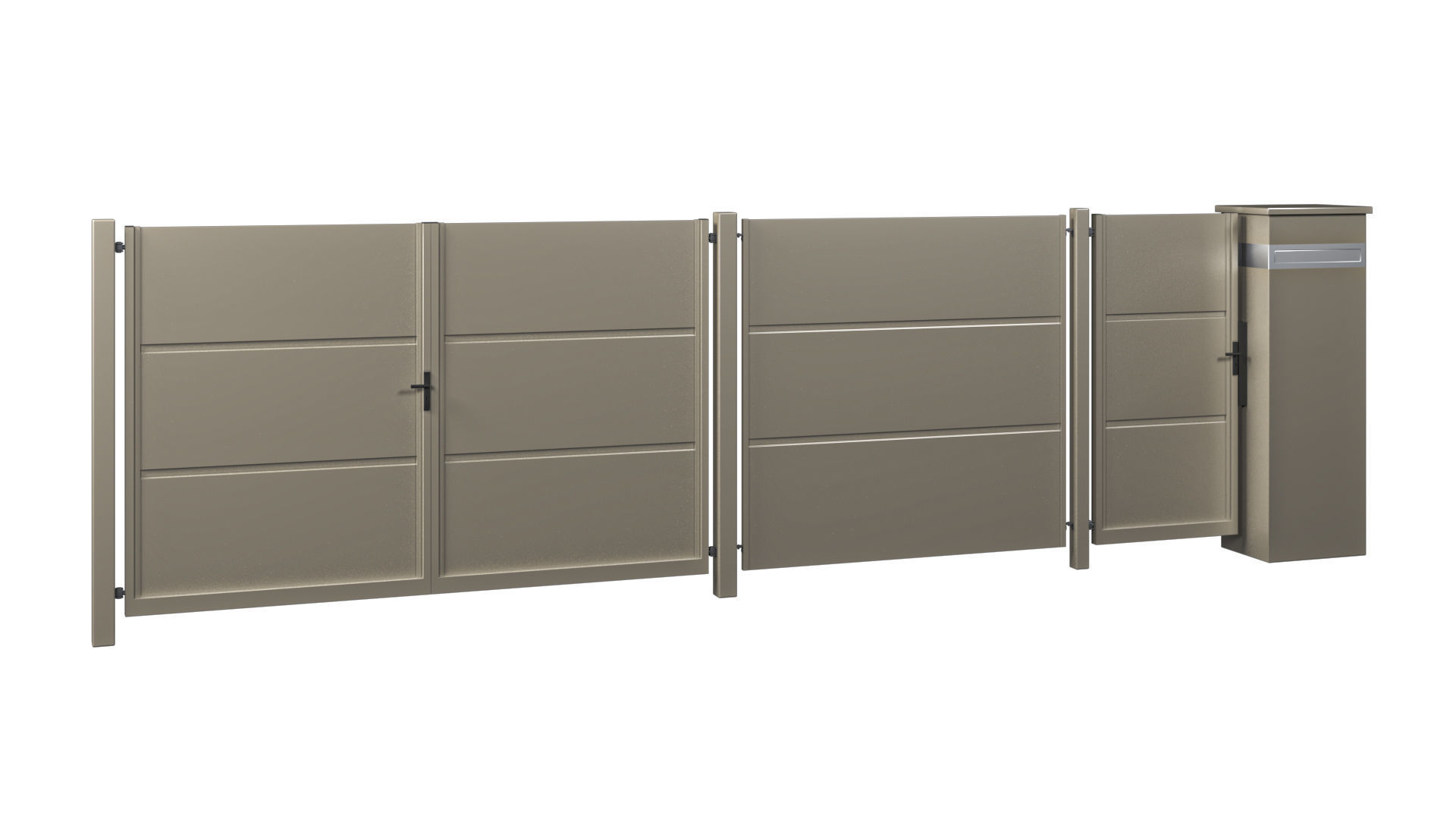 Collections of Gates Windows and Door 3D model_16