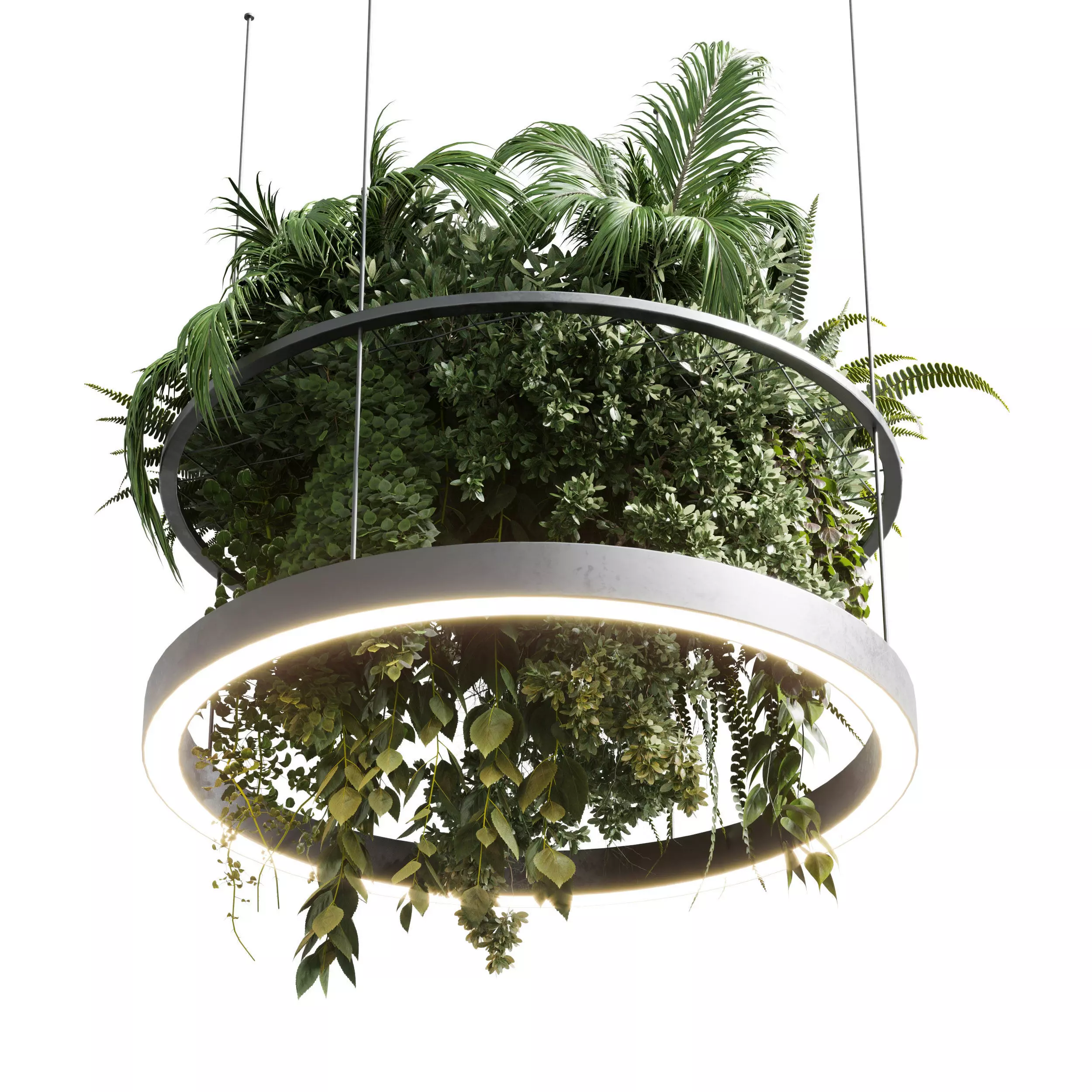 pot light pendant plant light hanging 09 3D model_0