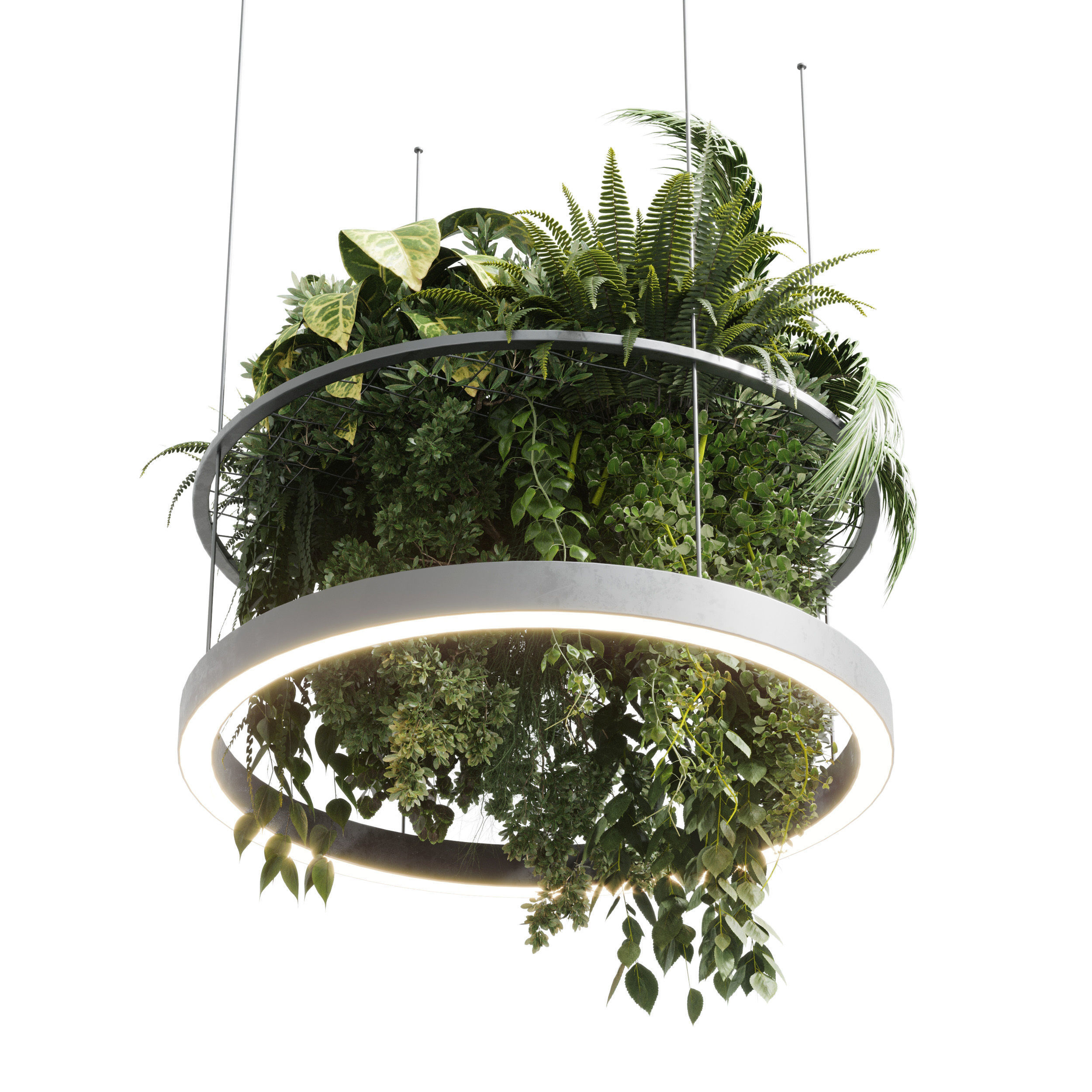 pot light pendant plant light hanging 09 3D model_3