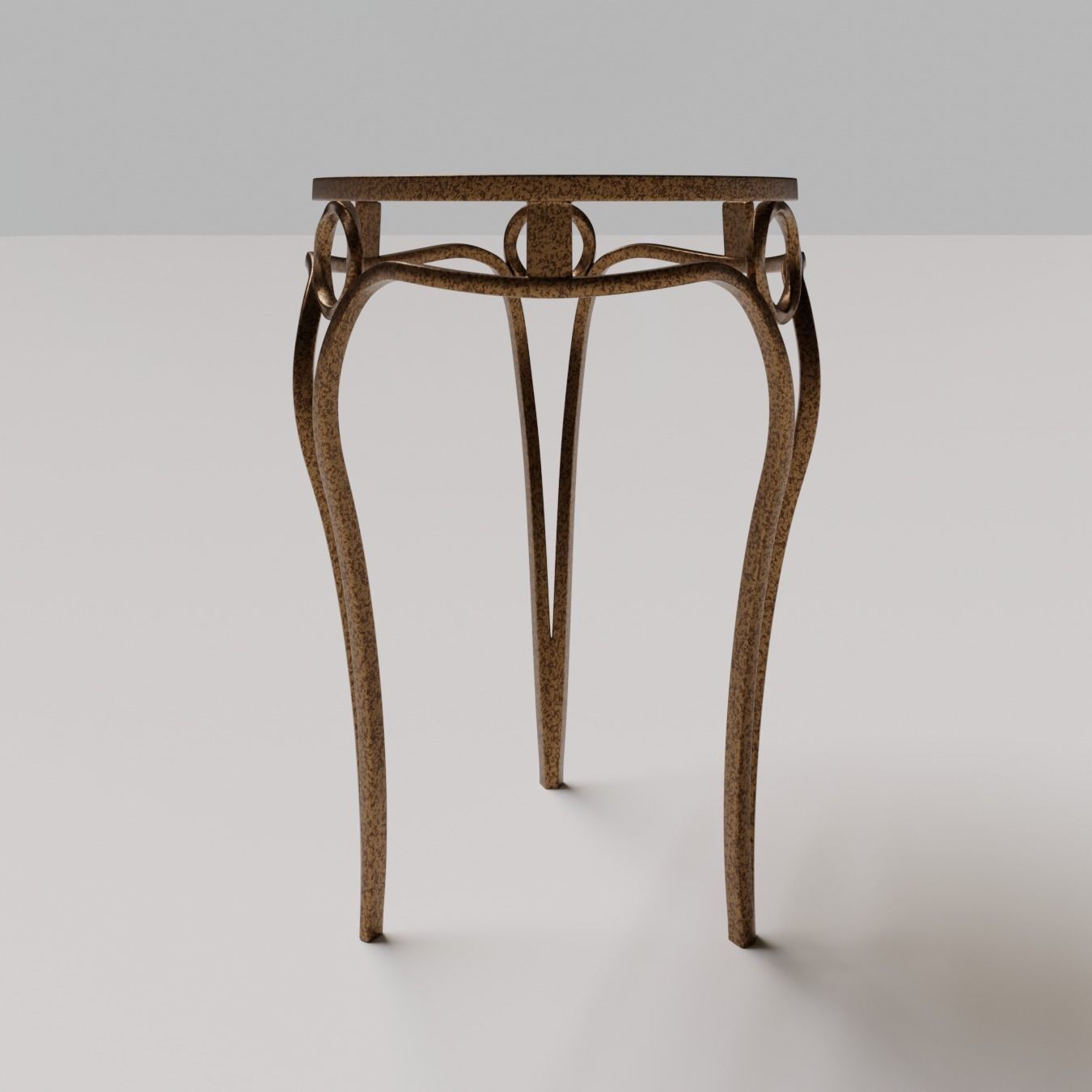 Art Deco Table 02 3D model_8
