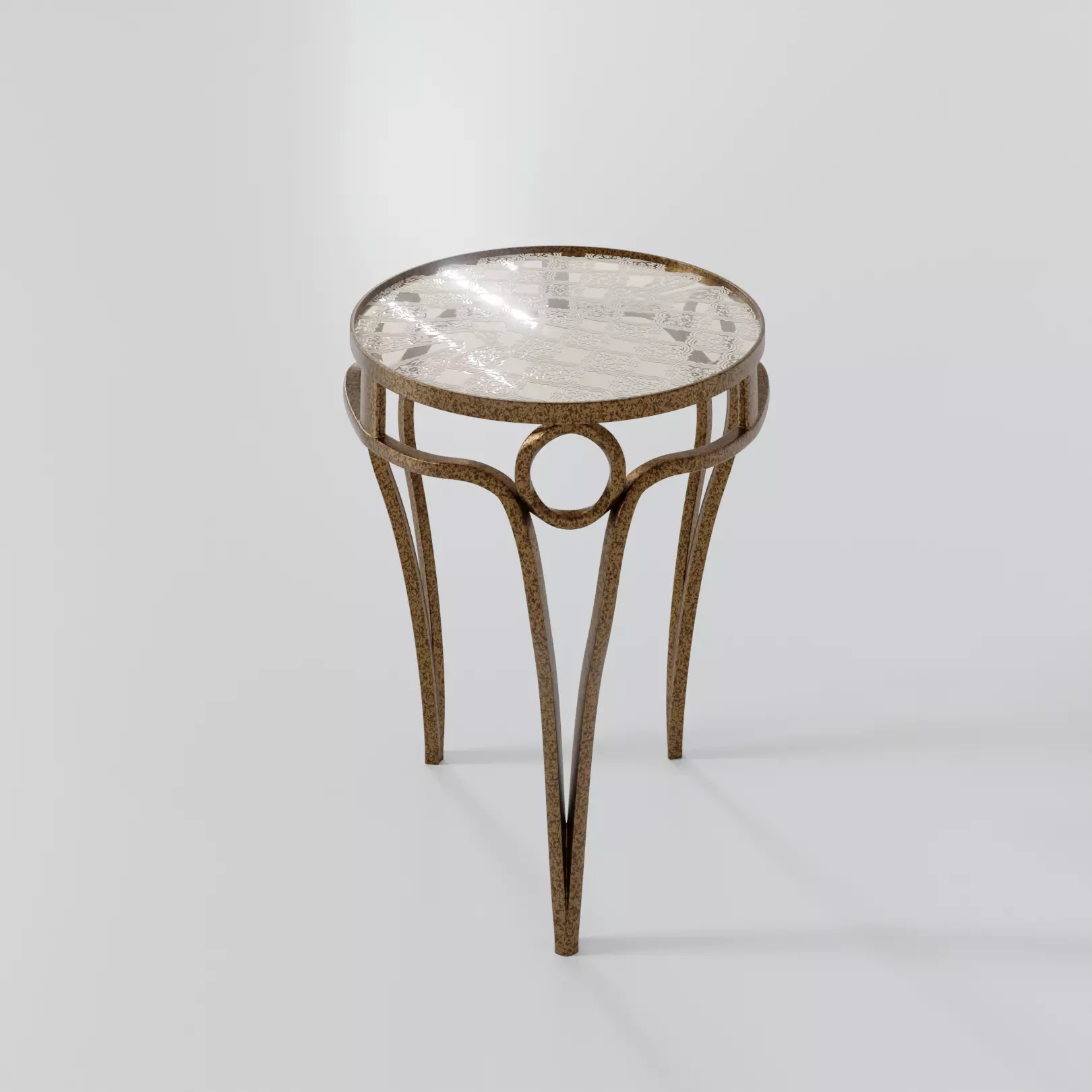 Art Deco Table 02 3D model_0