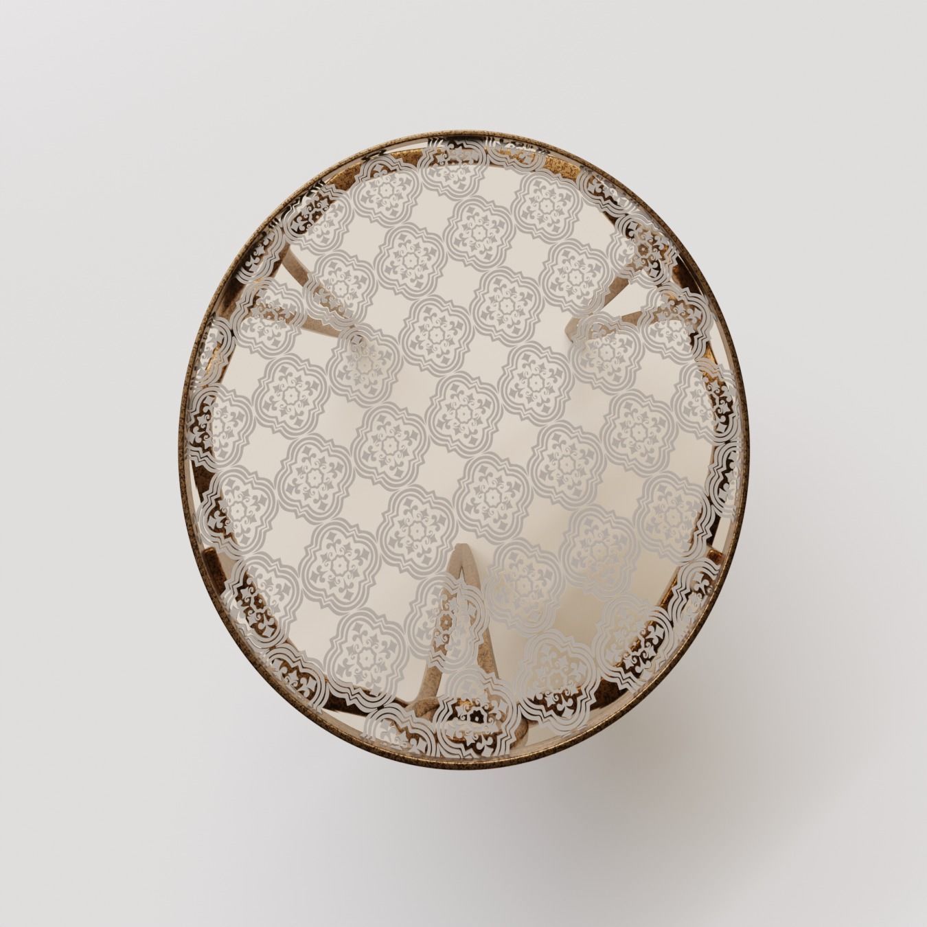 Art Deco Table 02 3D model_3