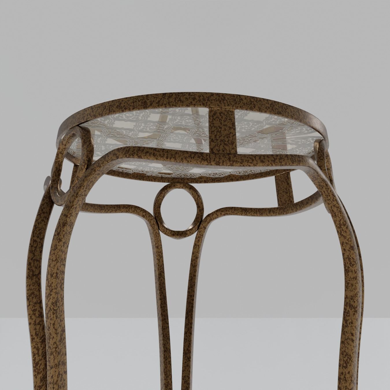 Art Deco Table 02 3D model_5
