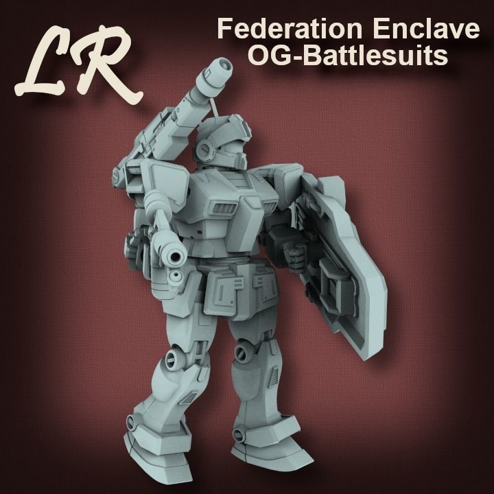 Federation Enclave OG Battlesuits 3D print model_6