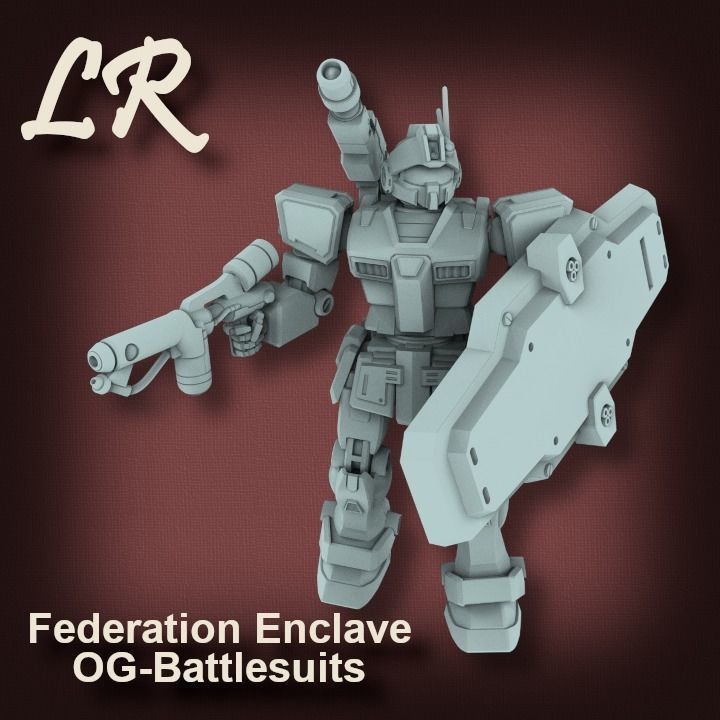 Federation Enclave OG Battlesuits 3D print model_4