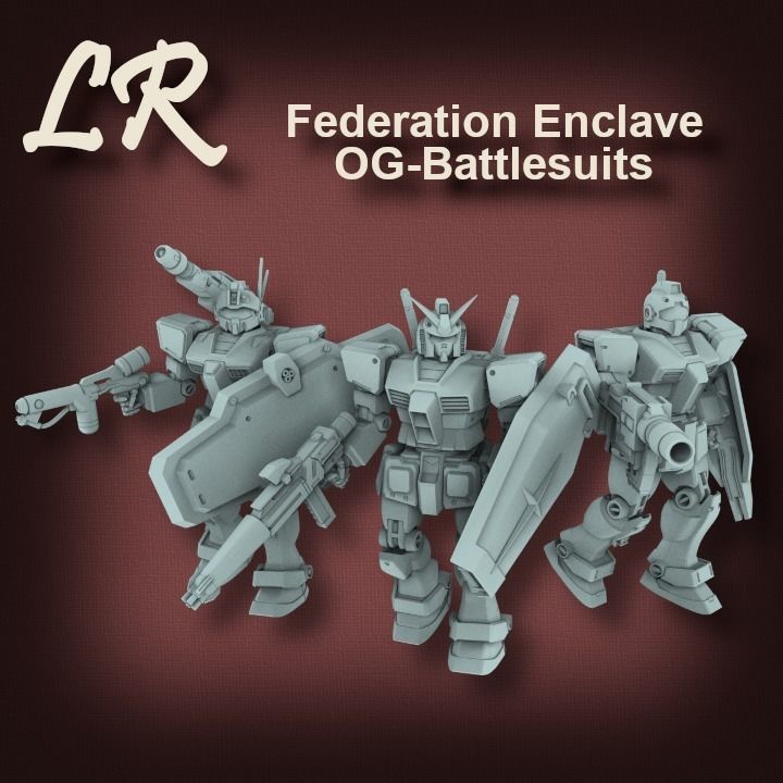 Federation Enclave OG Battlesuits 3D print model_1