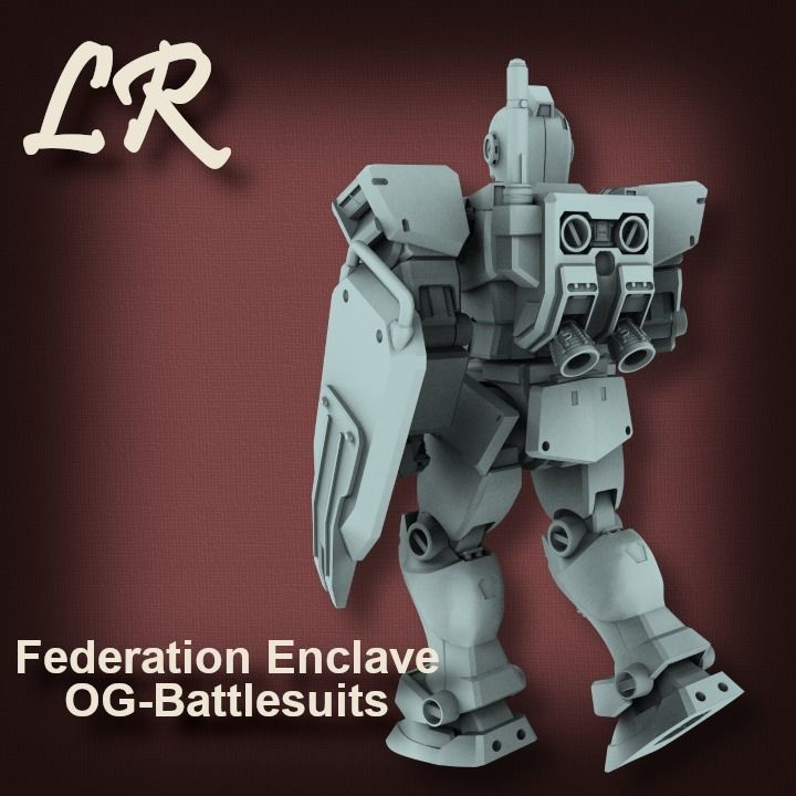 Federation Enclave OG Battlesuits 3D print model_8