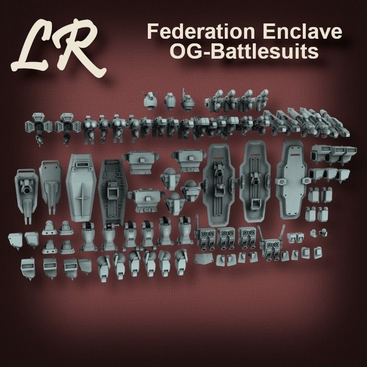 Federation Enclave OG Battlesuits 3D print model_3