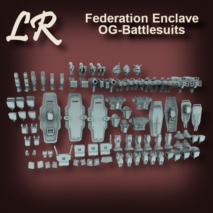 Federation Enclave OG Battlesuits 3D print model_2