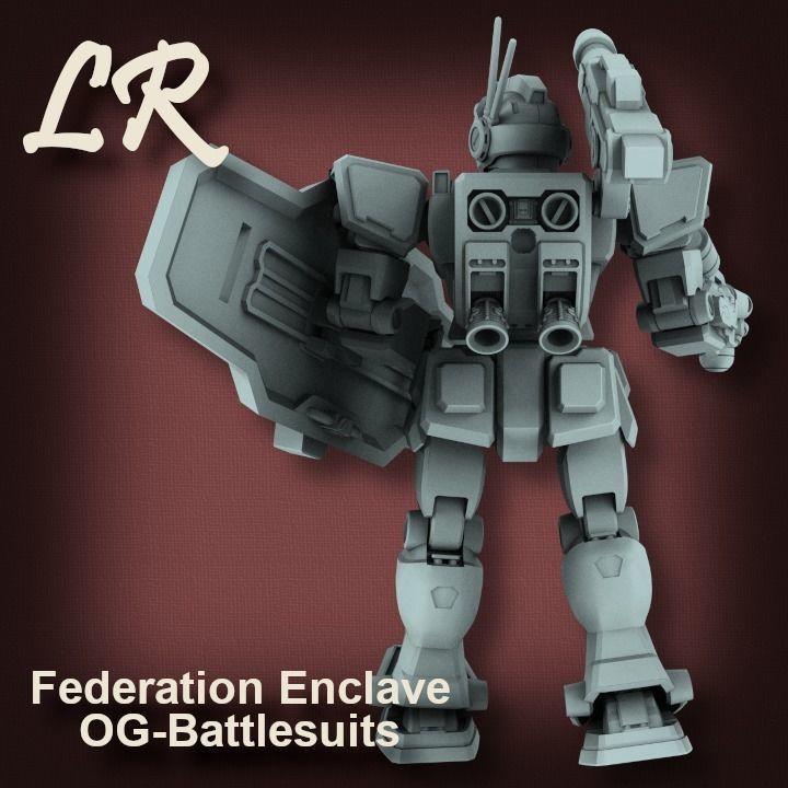 Federation Enclave OG Battlesuits 3D print model_5
