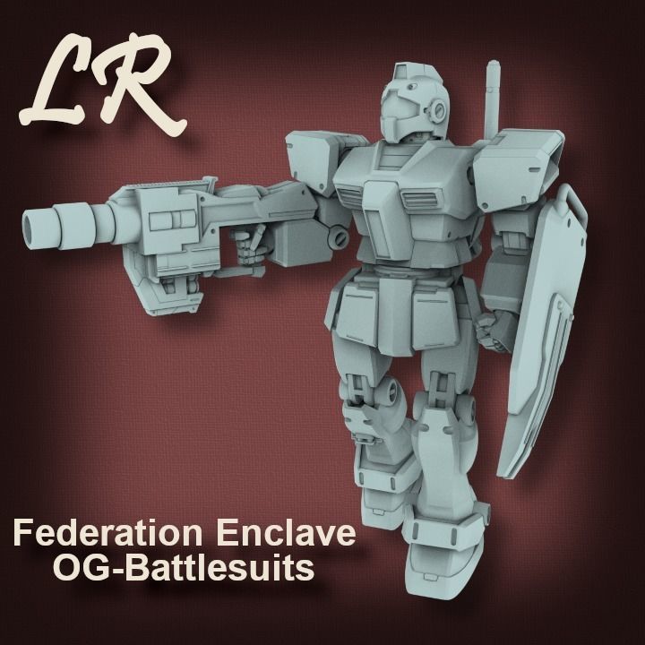 Federation Enclave OG Battlesuits 3D print model_7