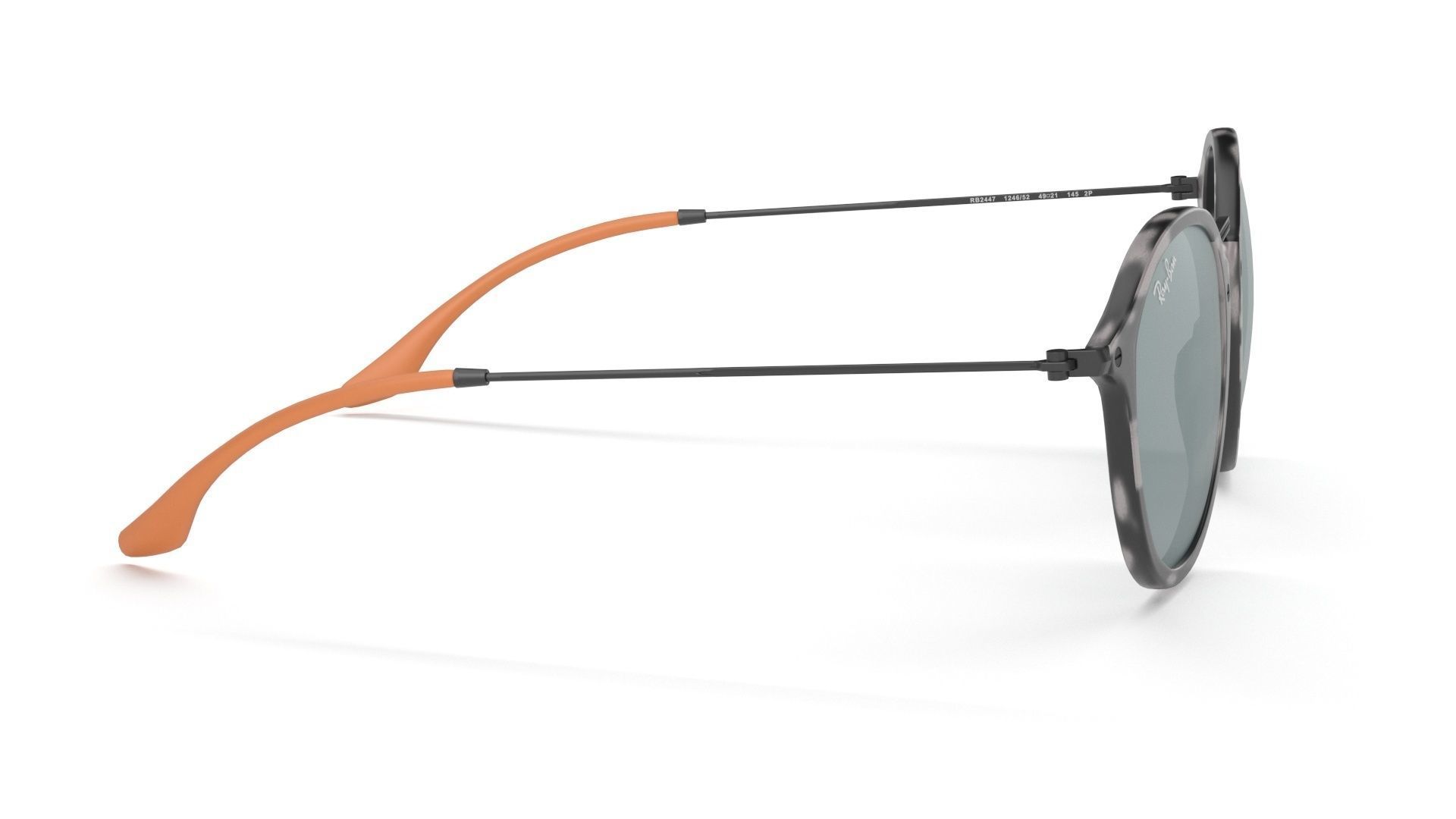 Sunglass Ray Ban Fleck Pop Polarized Grey Havana Black Classic 3D model_30