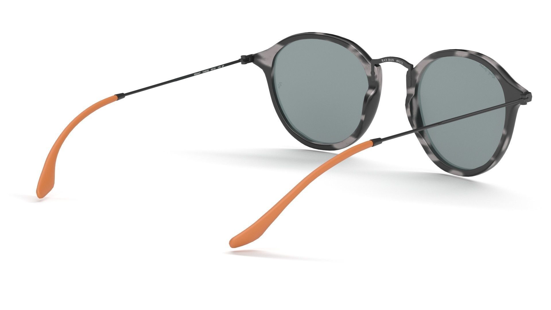 Sunglass Ray Ban Fleck Pop Polarized Grey Havana Black Classic 3D model_17