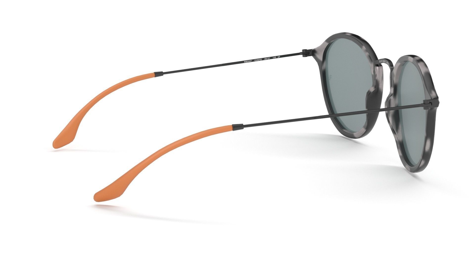 Sunglass Ray Ban Fleck Pop Polarized Grey Havana Black Classic 3D model_19