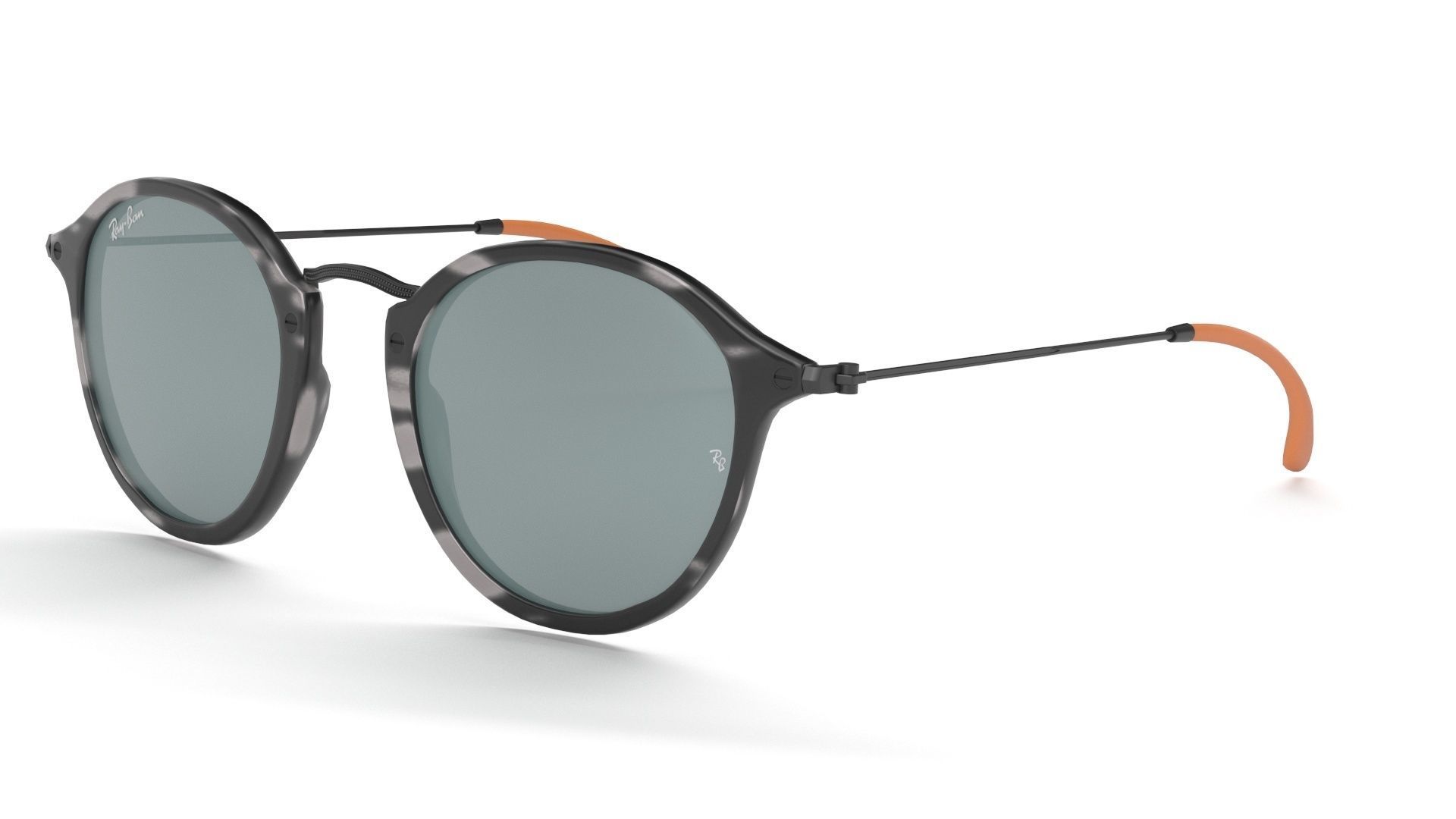 Sunglass Ray Ban Fleck Pop Polarized Grey Havana Black Classic 3D model_25
