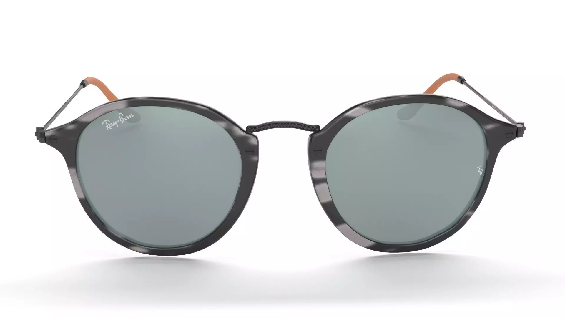 Sunglass Ray Ban Fleck Pop Polarized Grey Havana Black Classic 3D model_0