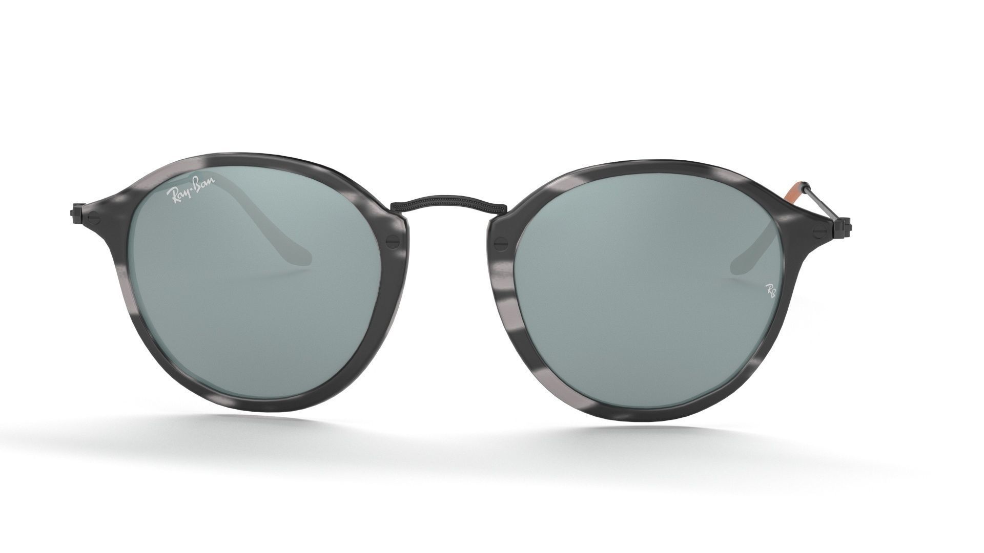 Sunglass Ray Ban Fleck Pop Polarized Grey Havana Black Classic 3D model_28