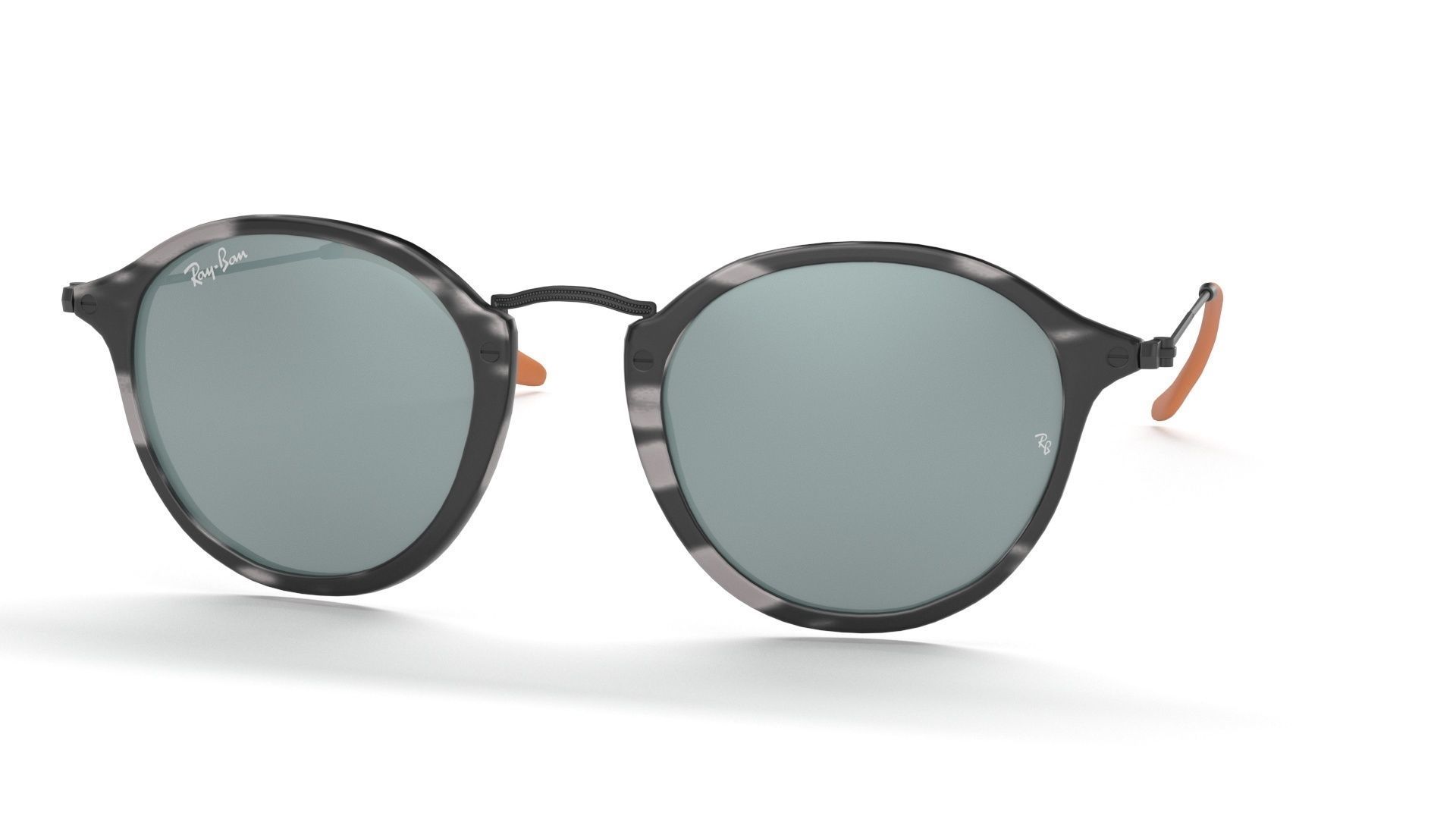 Sunglass Ray Ban Fleck Pop Polarized Grey Havana Black Classic 3D model_22