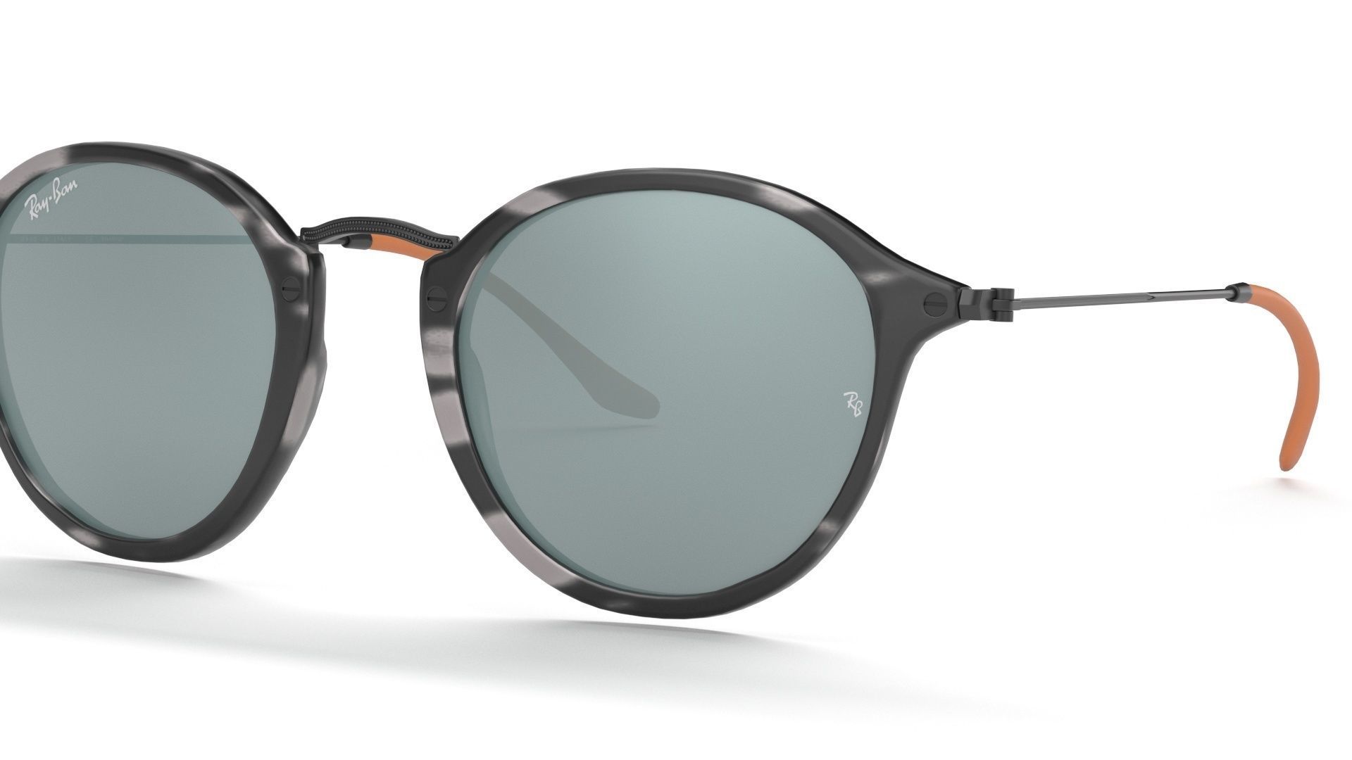 Sunglass Ray Ban Fleck Pop Polarized Grey Havana Black Classic 3D model_9