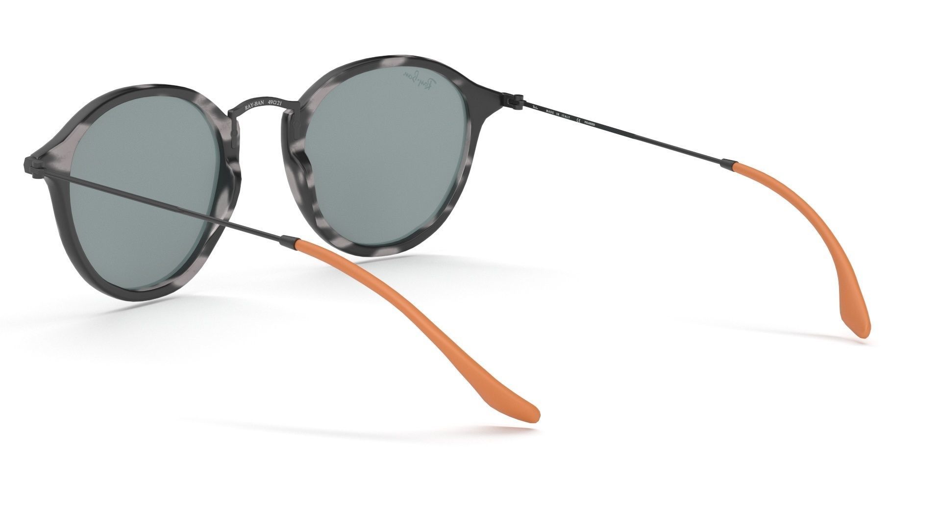 Sunglass Ray Ban Fleck Pop Polarized Grey Havana Black Classic 3D model_26
