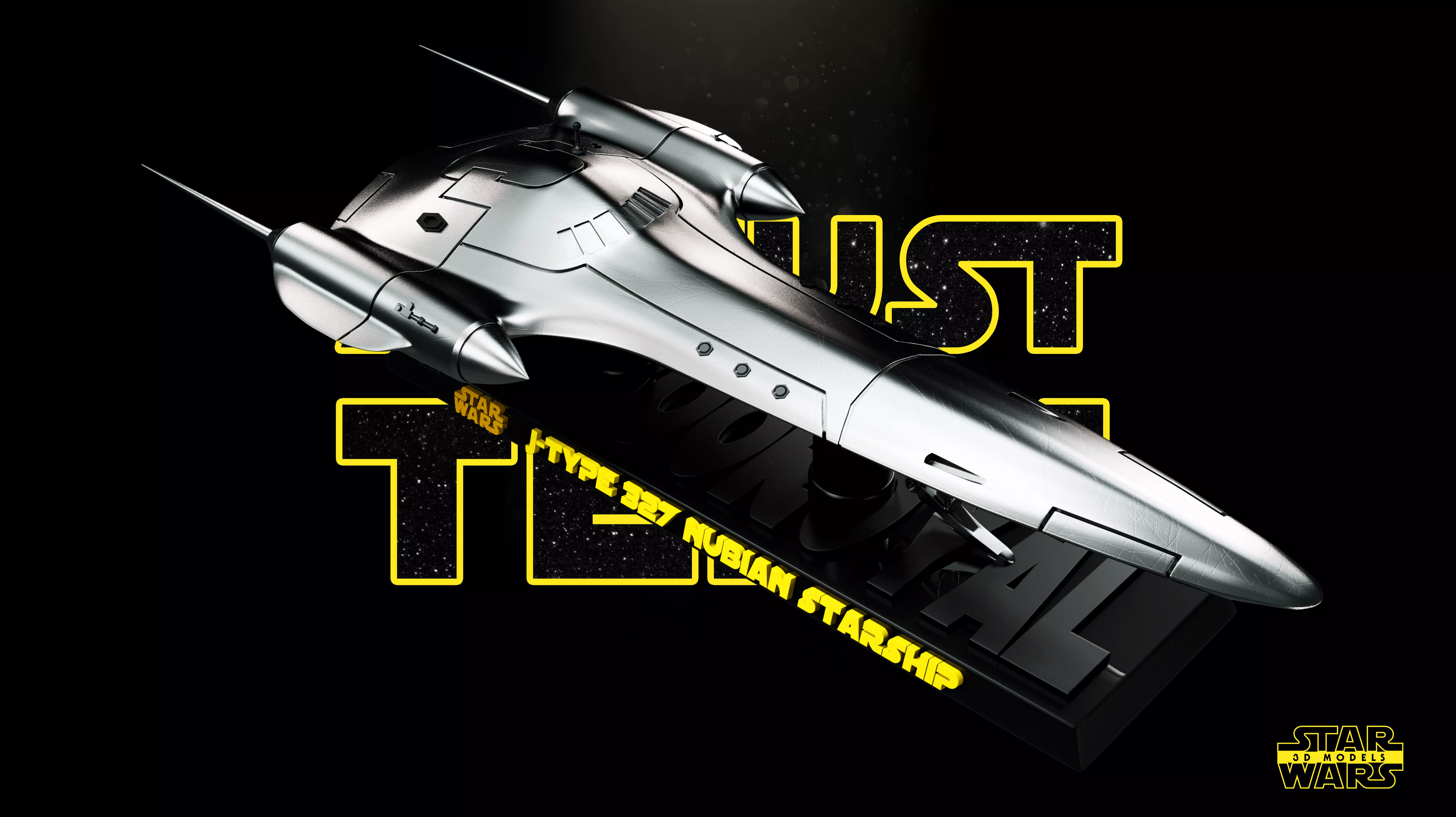 Naboo Royal Ship - Tested and Ready for 3D printing 3D print model