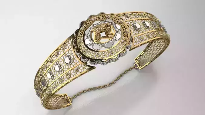 Women Bracelet Indian style madrassi  3D print model