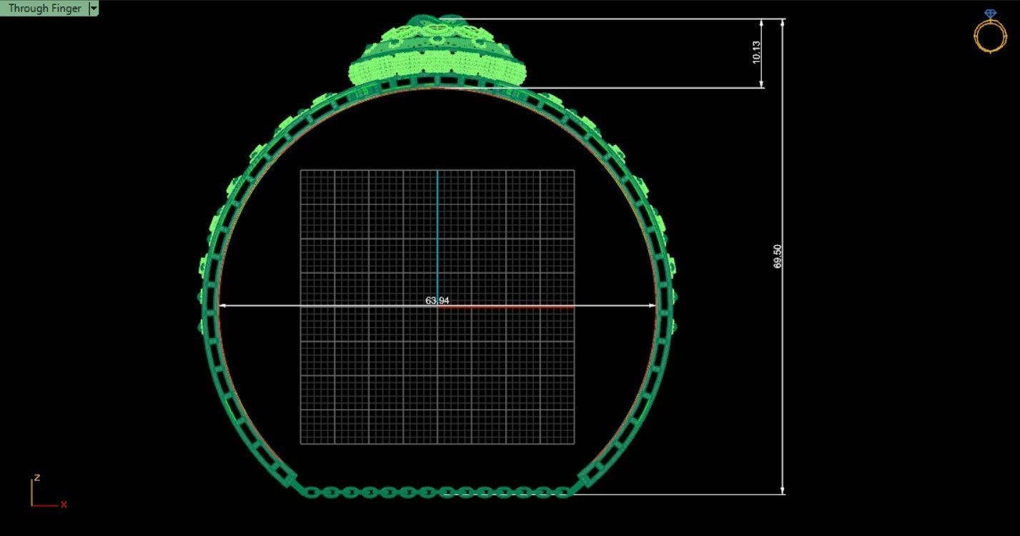 Women Bracelet Indian style madrassi 3D print model_1