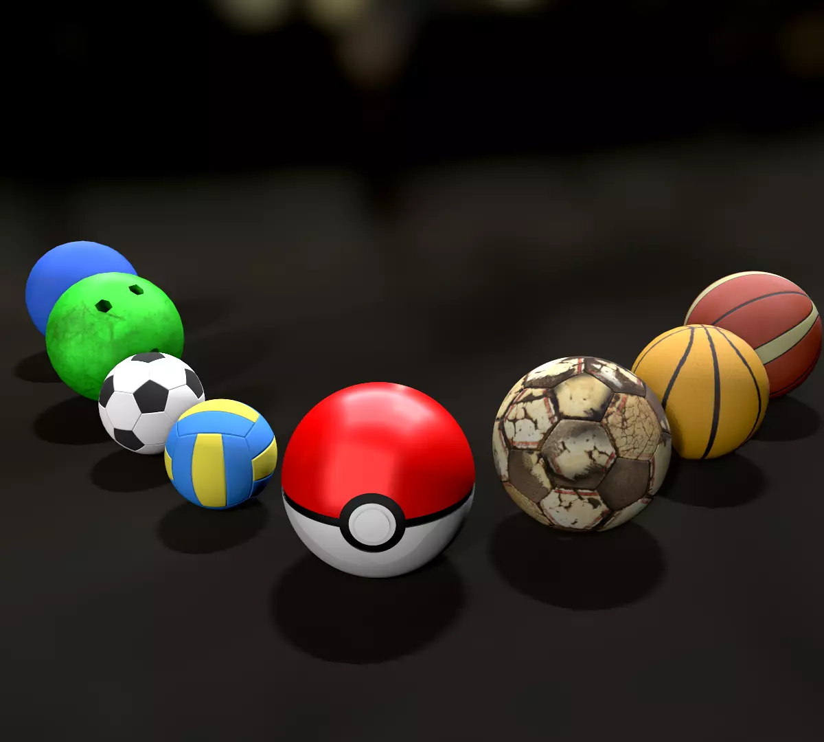 Balls Pack 3D model_0