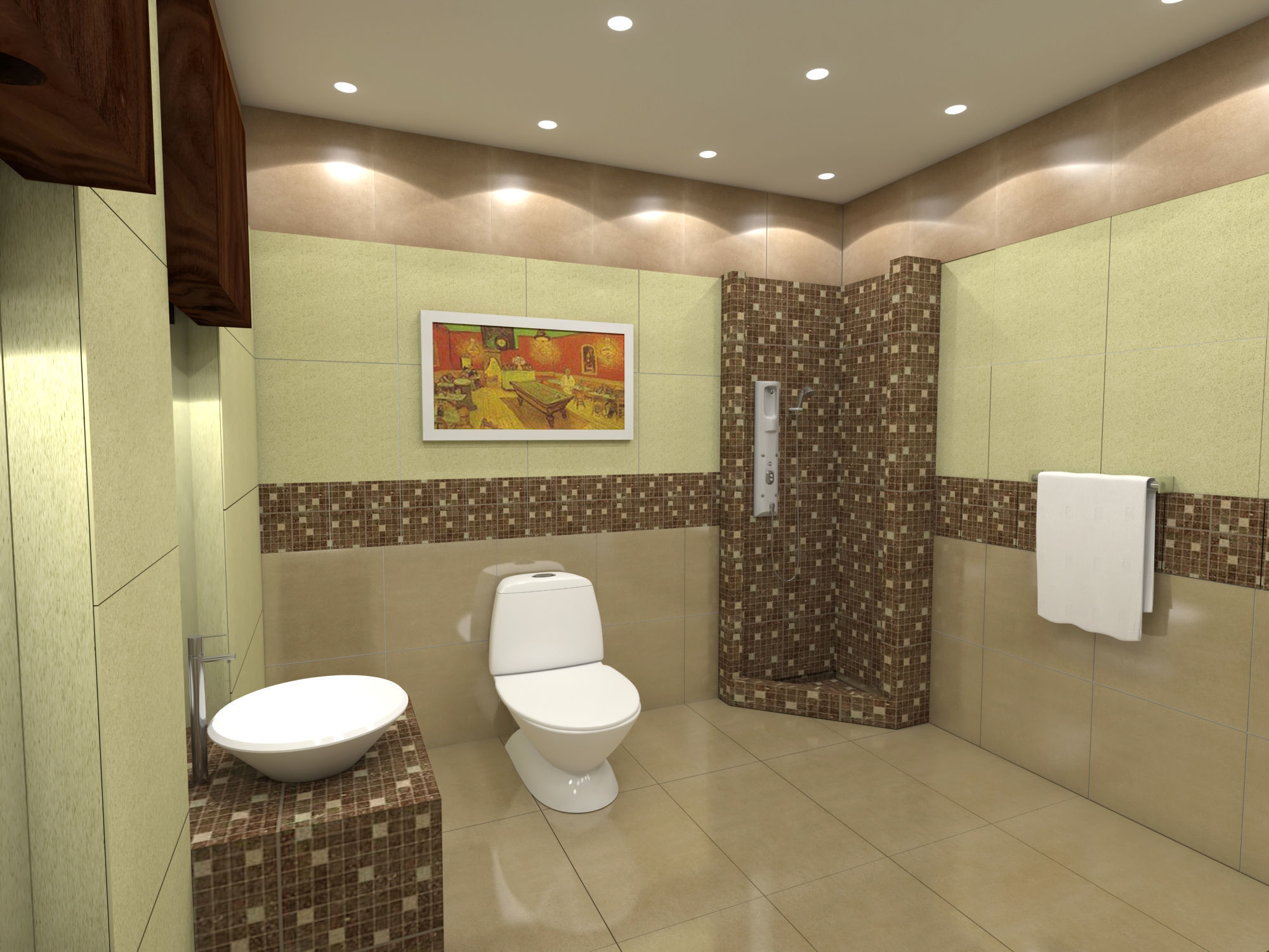 Bathroom 03 3D model_2