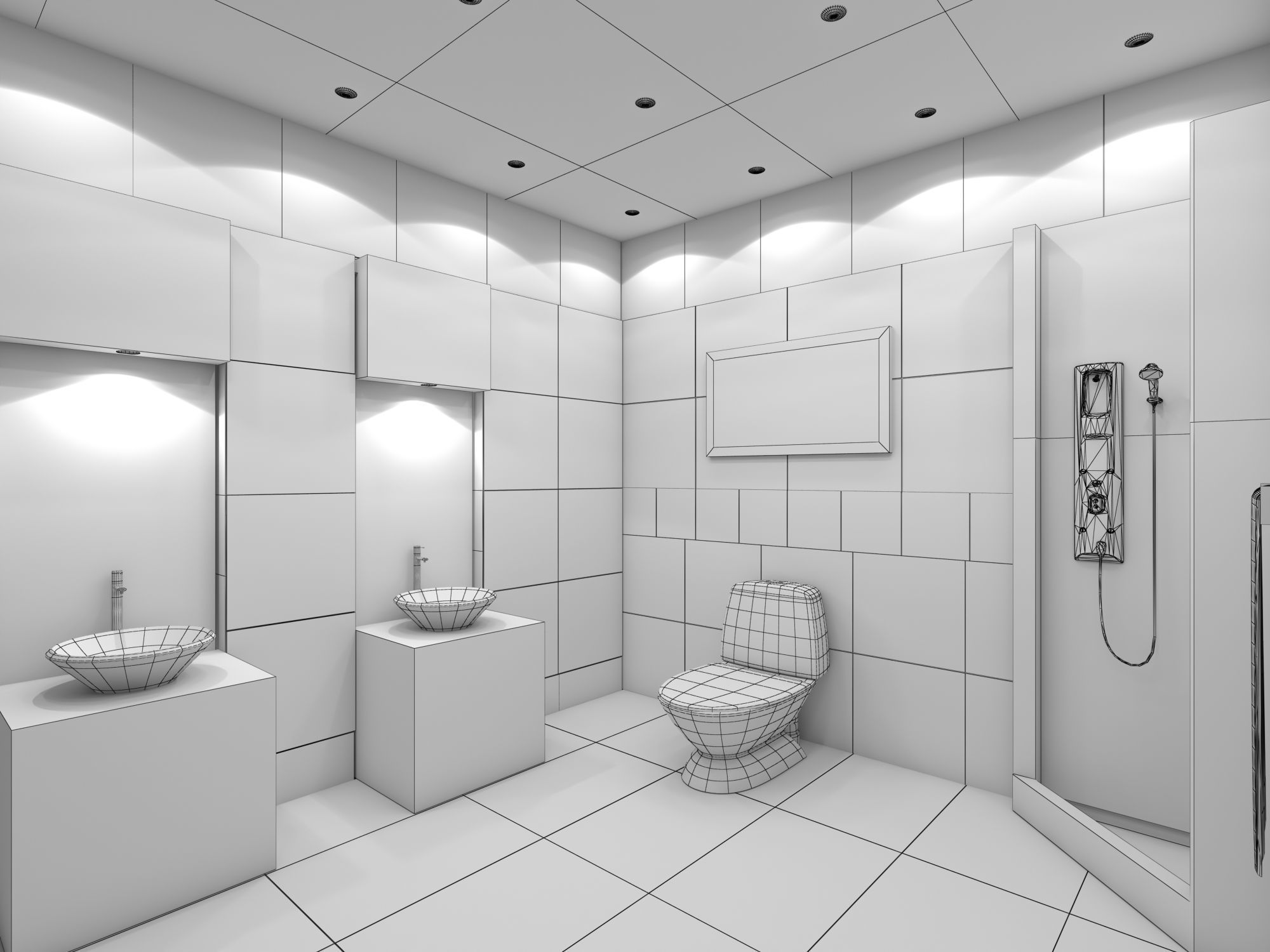 Bathroom 03 3D model_6