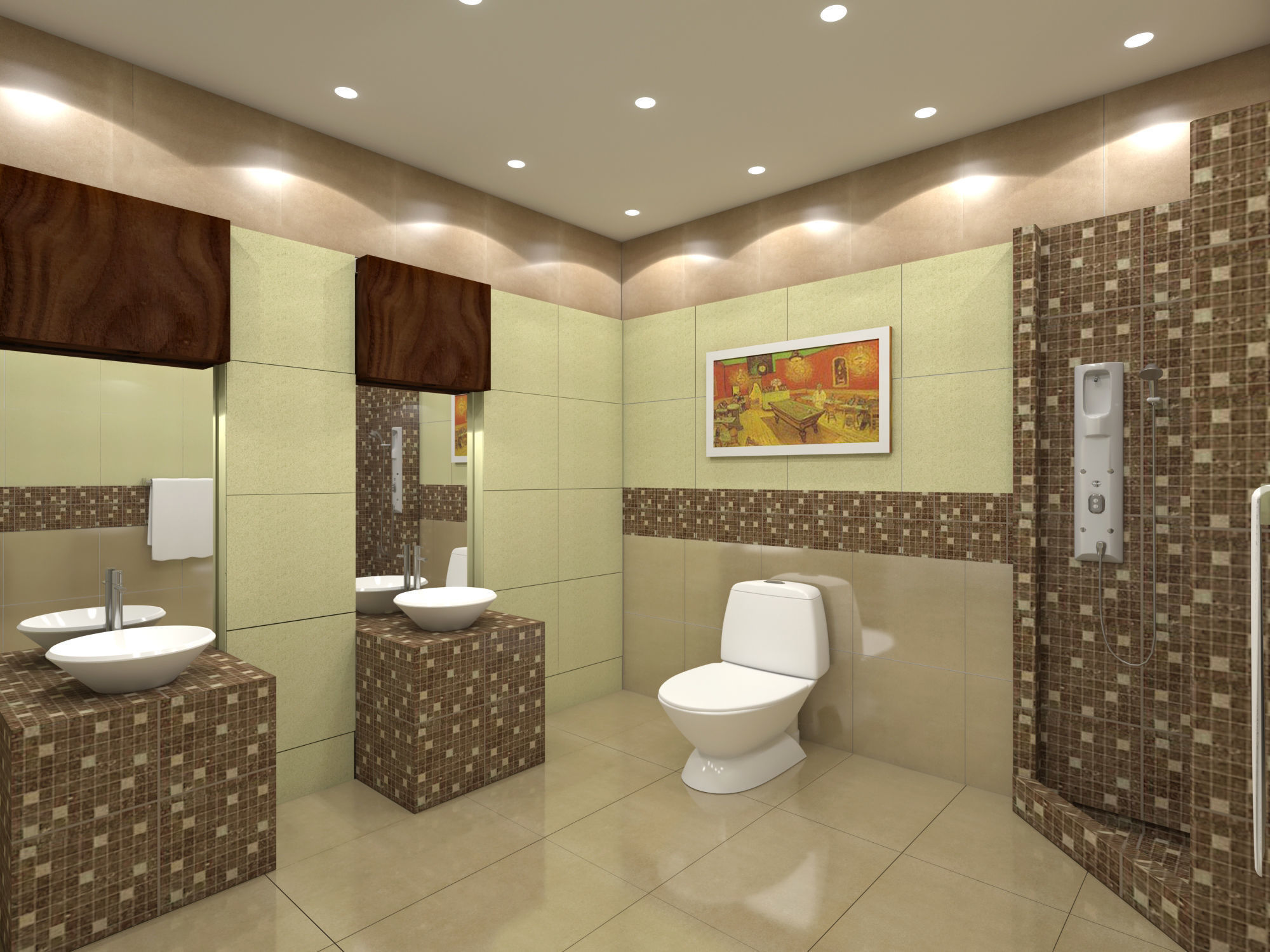 Bathroom 03 3D model_1
