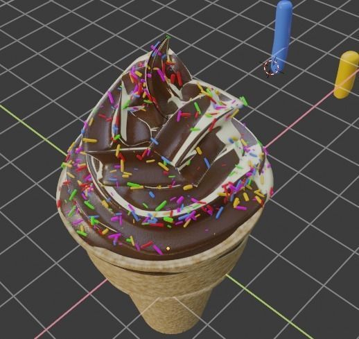 Ice Cream 3D model_3