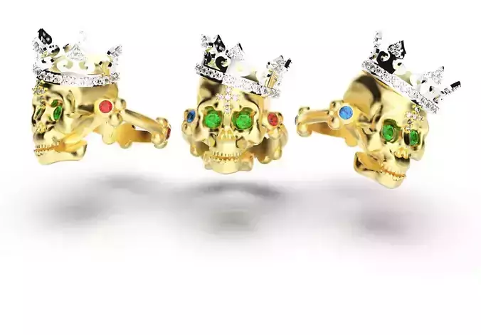 skull ring santa muerte