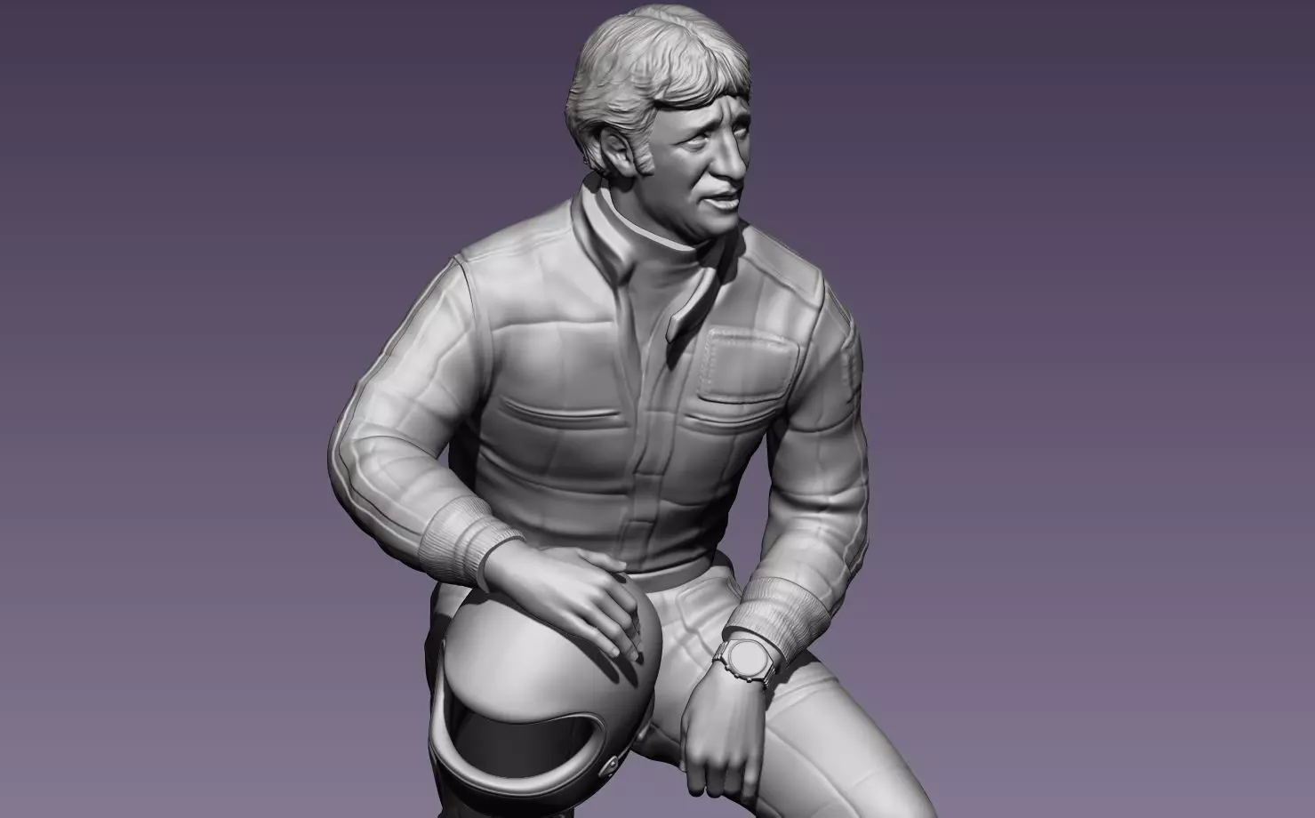 Mario Andretti Racing Driver 3D print model